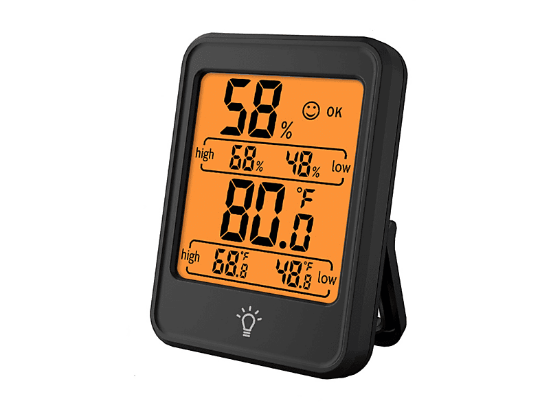 Hygrothermometer Thermometer,Display Hygrometer mit Innen,Raumthermometer Hintergrundbeleuchtung Digitales JA BABY