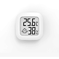 KINSI Raumthermometer Mini Digital Thermometer/Hygrometer Smart Connect mit Smiley-Gesicht Hygrothermometer