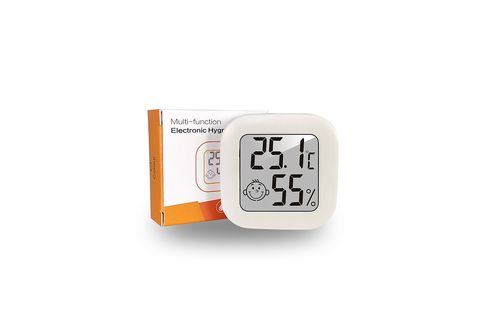 KINSI Raumthermometer Digitales Thermometer,Hygrometer Innen,Display mit  Hintergrundbeleuchtung Hygrothermometer
