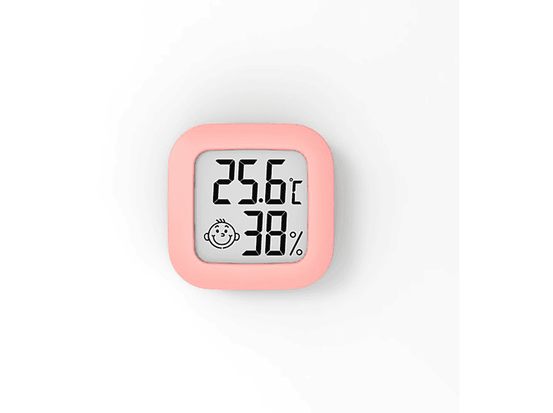 BABY JA Mini Raumthermometer Connect Thermometer/Hygrometer Smiley-Gesicht mit Smart Digital Hygrothermometer
