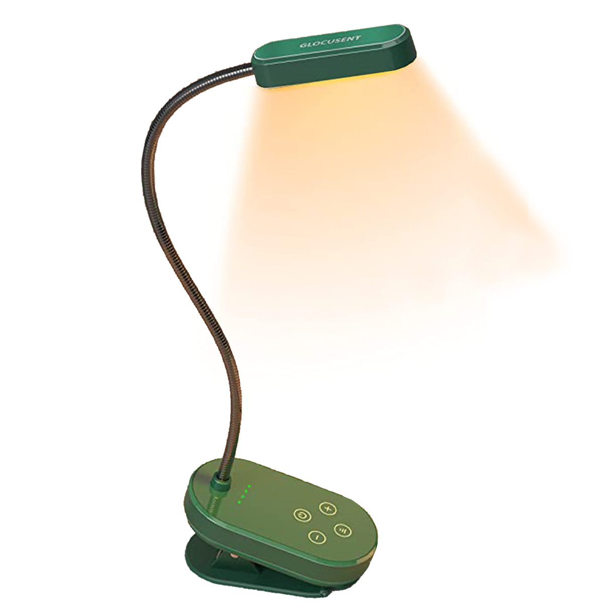 Mini-Clip-On-Buchlicht, Schreibtisch Klemme Buchlicht, wiederaufladbar LED-Leuchte Aufladbare mit LED Lampe, KINSI