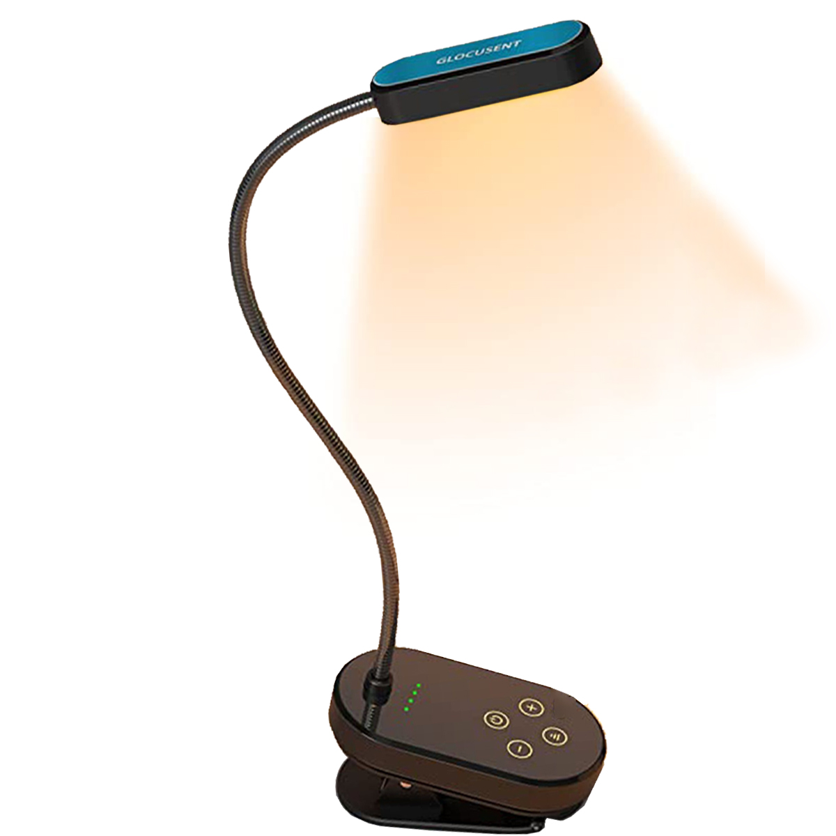 Klemme LED-Leuchte Lampe,wiederaufladbar LED-Mini-Clip-On-Buchlicht,Buchlicht,LED KINSI Aufladbare Schreibtischlampe mit