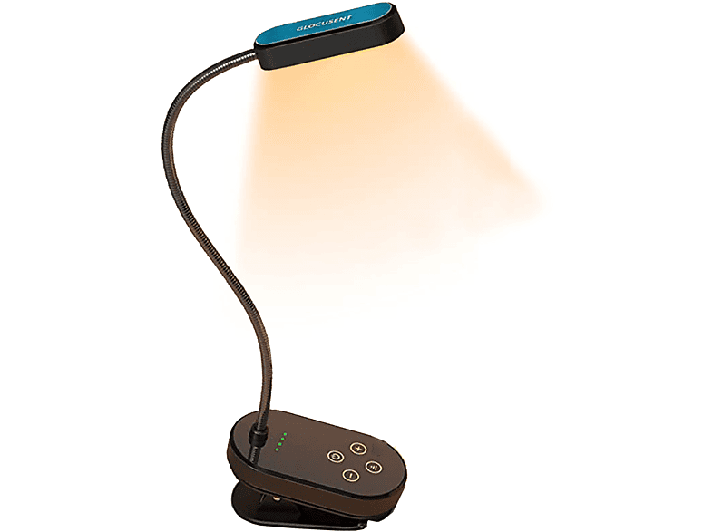 Lampe,wiederaufladbar LED-Mini-Clip-On-Buchlicht,Buchlicht,LED mit Aufladbare Schreibtischlampe KINSI LED-Leuchte Klemme