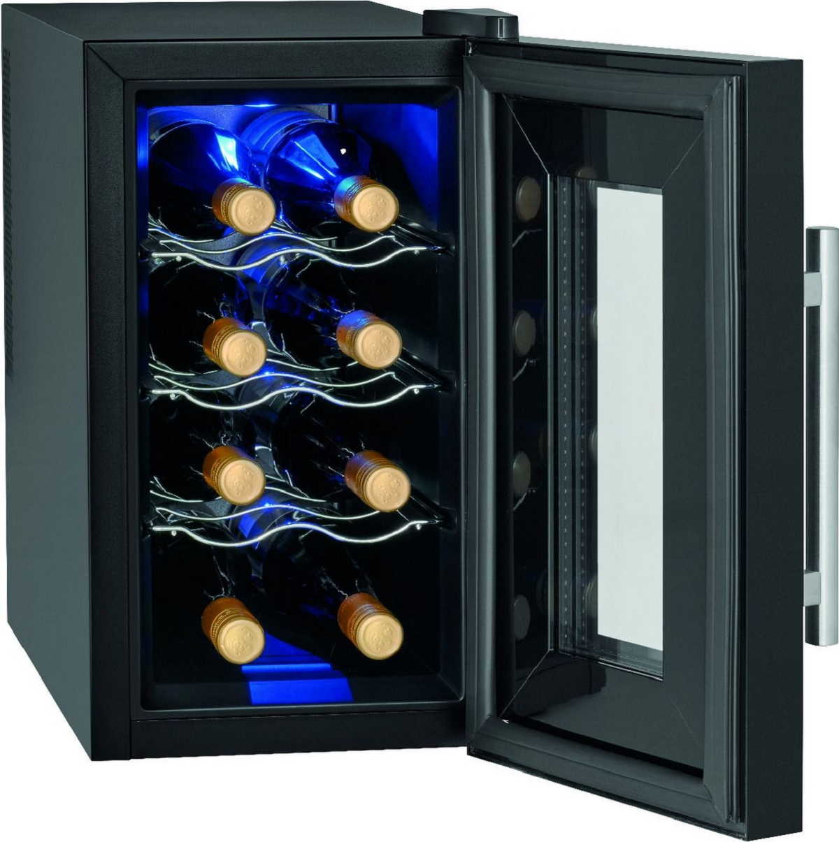 Schwarz) PROFICOOK PC-WK Weintemperierschrank (EEK G, 1232 Weintemperierschrank