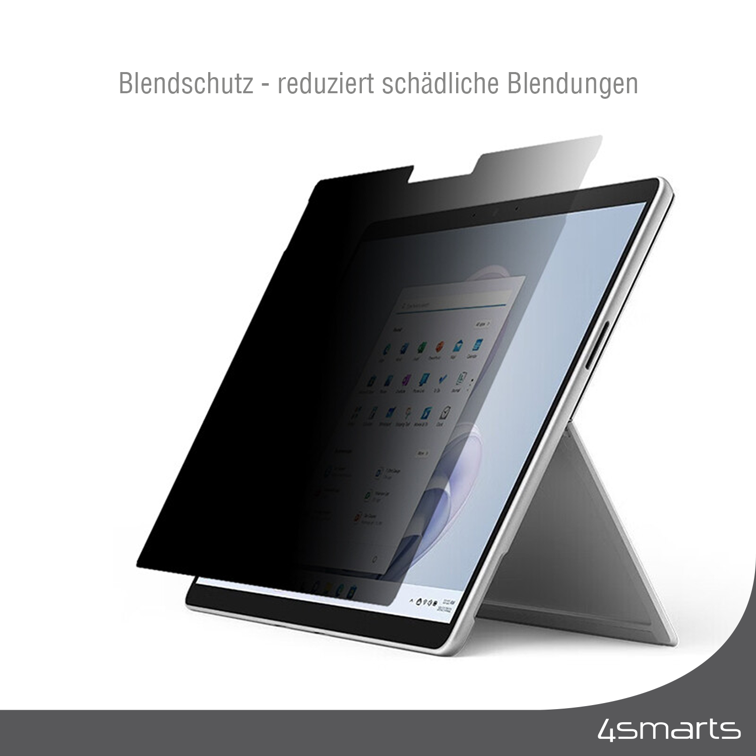 4SMARTS Smartprotect Privacy Filter Displayschutzfolie(für 8 Surface Microsoft Pro Pro 9) Surface 