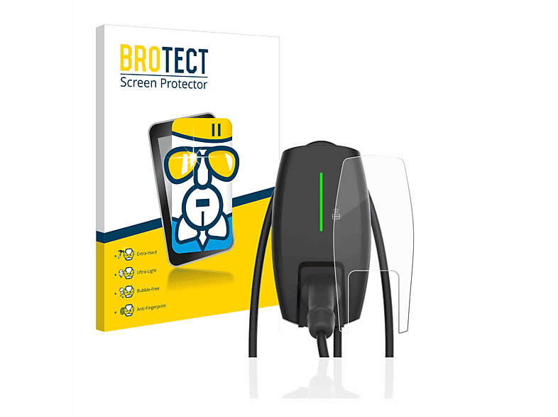 BROTECT Airglass klare Schutzfolie(für Autoaid Intelligent Wallbox  11 kW)