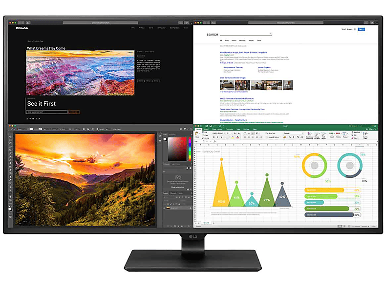 LG 43BN70U 43IN 109.22CM IPS 43 Zoll UHD 4K Monitor (8 ms Reaktionszeit, 60 Hertz) MediaMarkt