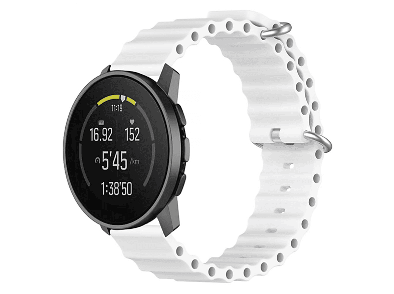 CASEONLINE Ocean, Ersatzarmband, Suunto, 5 Peak, Weiß