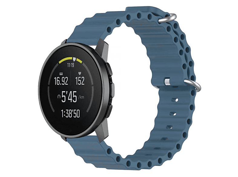 CASEONLINE Ocean, Ersatzarmband, Suunto, 5 Peak, Graublau