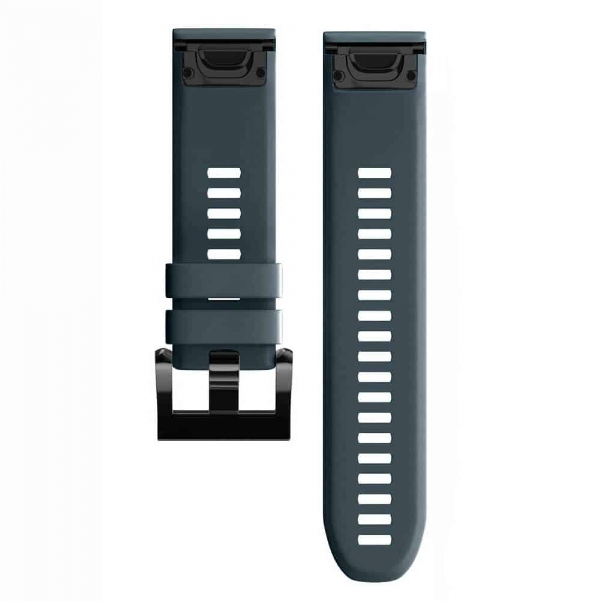 Türkisfarbene Uhrenarmbänder, eines mit fünf vertikalen Linien, das andere mit vielen.