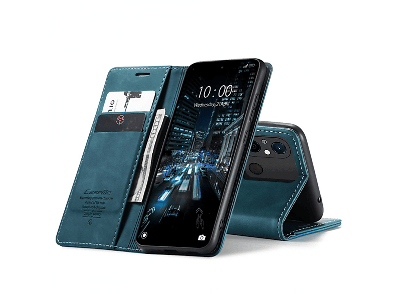 CASEME Smart, Bookcover, Redmi Xiaomi, 12C, Blau