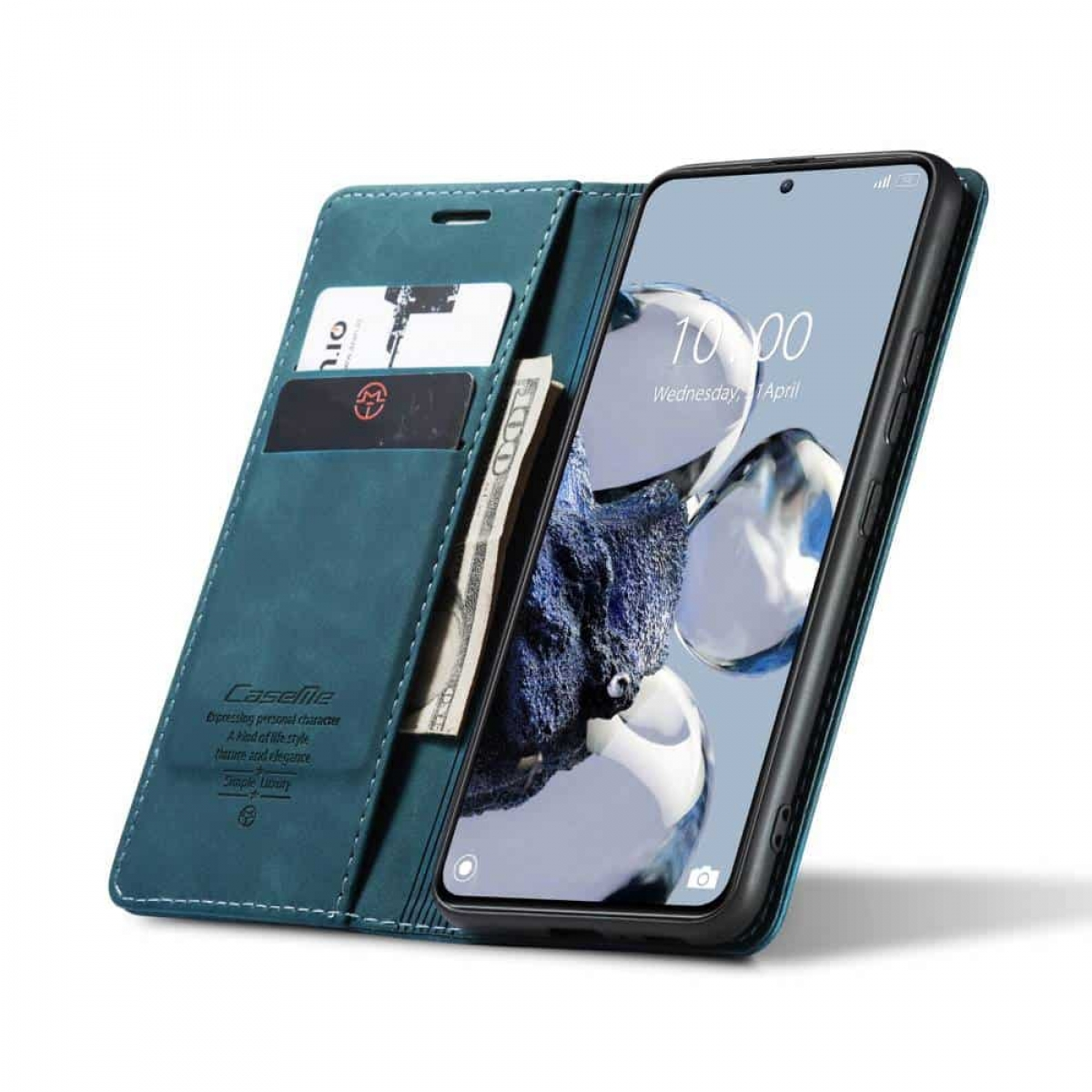 13 CASEME Xiaomi, Bookcover, Blau Lite, Smart,