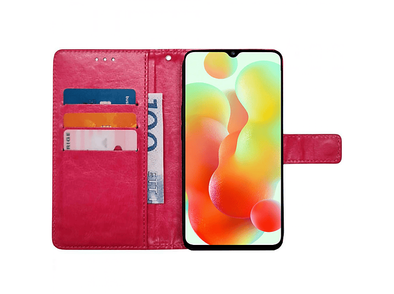 Xiaomi, CASEONLINE Bookcover, 12C, Rosa Redmi 3-karten,