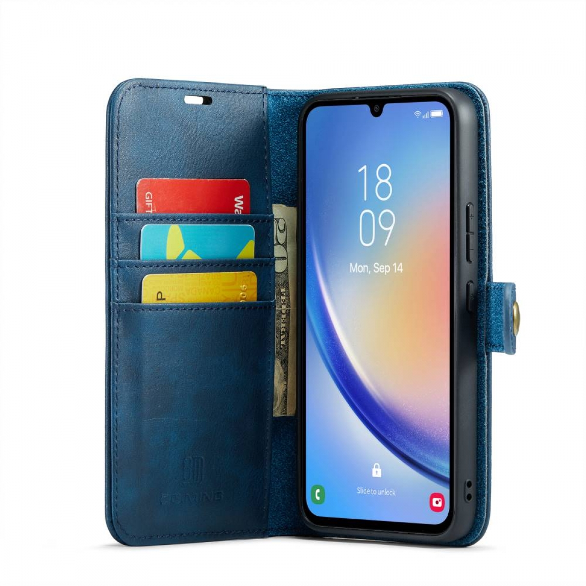 DG Samsung, Bookcover, Galaxy 2in1, MING 4G, A24 Blau