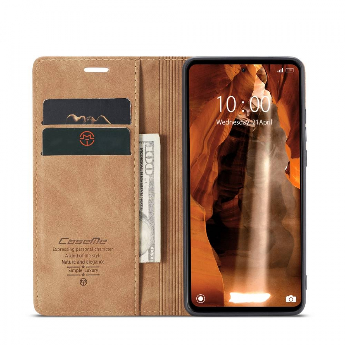 CASEME Smart, Bookcover, Xiaomi, Redmi Braun 12C