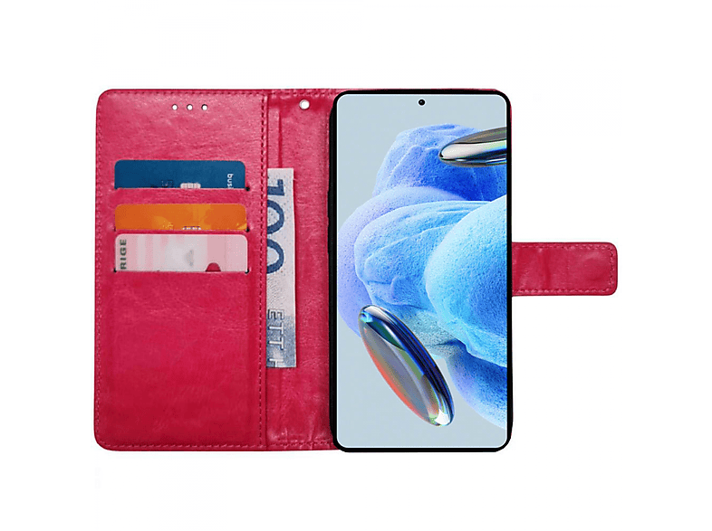Redmi Note Pro, 3-karten, Rosa 12 CASEONLINE Bookcover, Xiaomi,