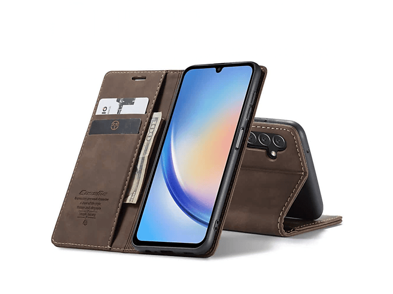 CASEME Smart, Bookcover, Samsung, Galaxy A24 Coffee 4G