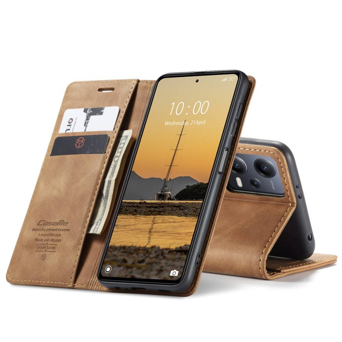Braun Smart, 5G, 12 Note CASEME Xiaomi, Bookcover, Redmi