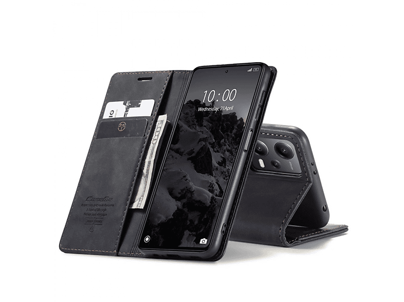 Redmi Note Schwarz Xiaomi, Bookcover, Smart, CASEME 12 5G,