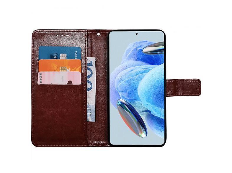 Xiaomi, Note 3-karten, Braun CASEONLINE Pro, Redmi Bookcover, 12