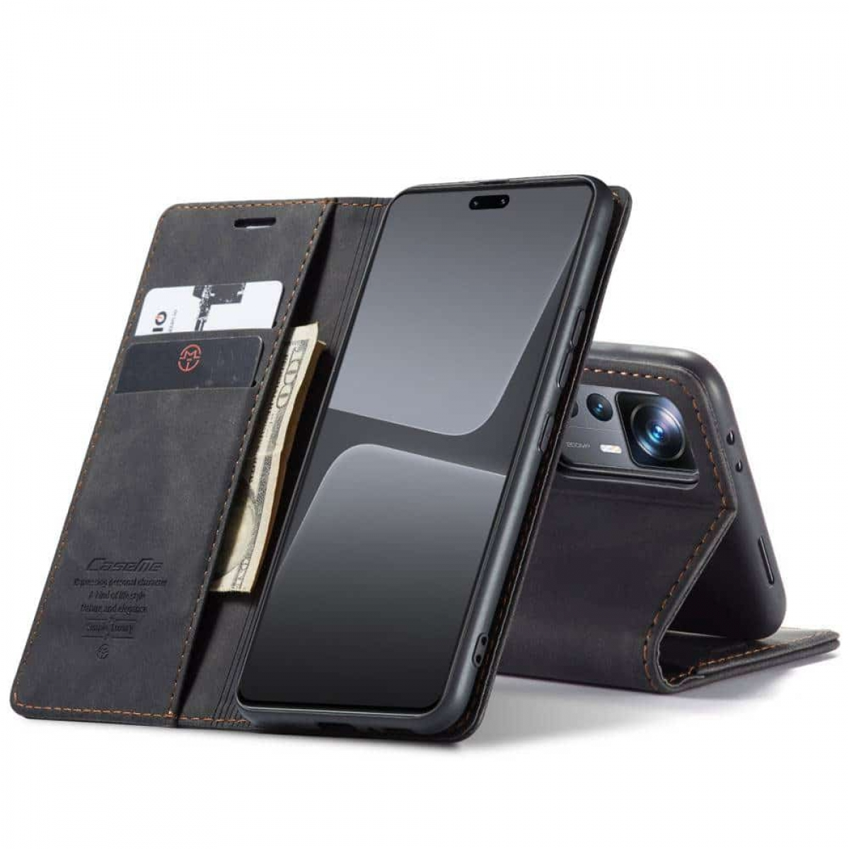 CASEME Smart, Xiaomi, 13 Lite, Bookcover, Schwarz