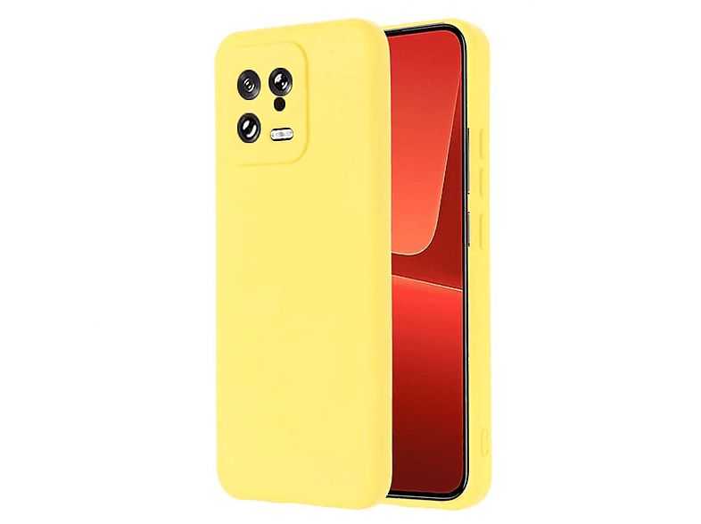 13, Liquid, Xiaomi, Gelb Backcover, CASEONLINE