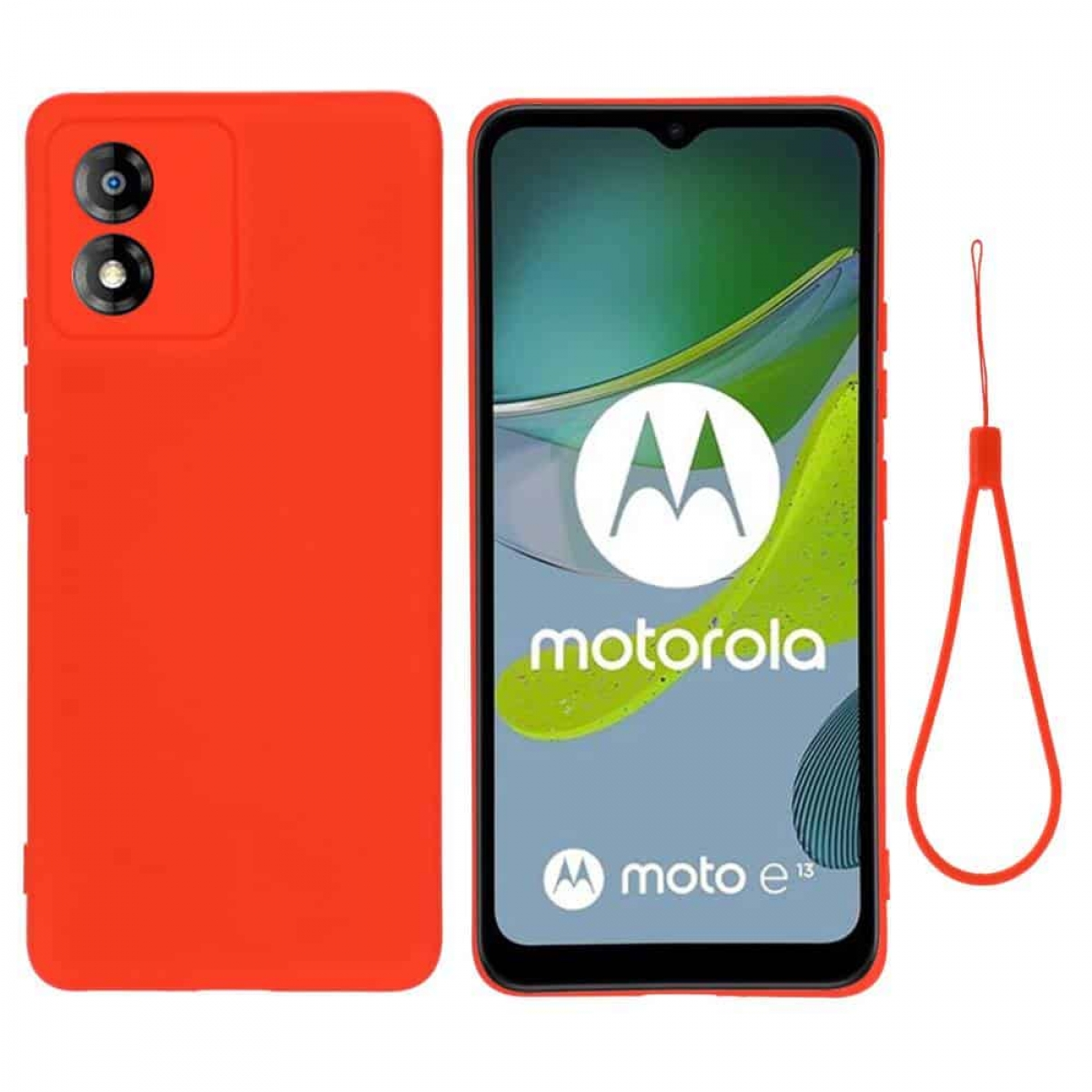 Rot Moto Motorola, Backcover, Liquid, CASEONLINE E13,