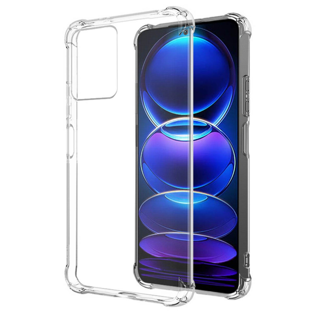 CASEONLINE Pro, Shockproof, Note Redmi Xiaomi, Transparent Backcover, 12