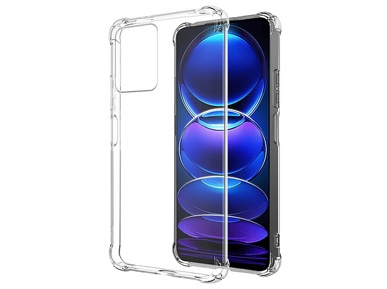 CASEONLINE Shockproof, Backcover, Xiaomi, Redmi Note 12 Pro, Transparent