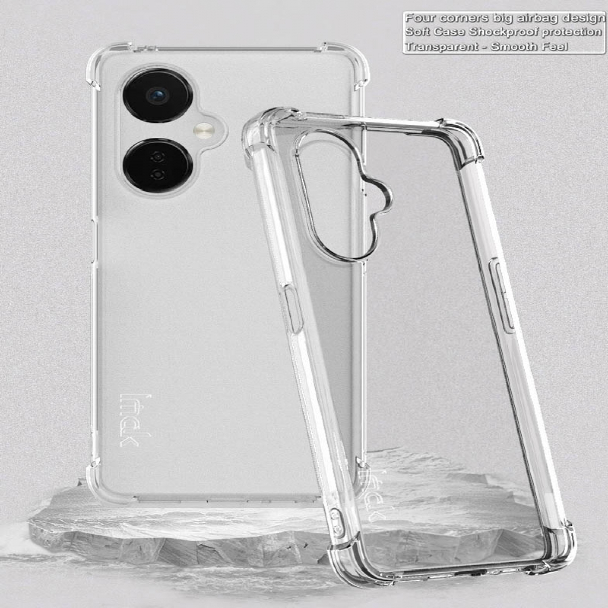 CE 3 Airbag, IMAK OnePlus, Transparent Nord Backcover, Lite,