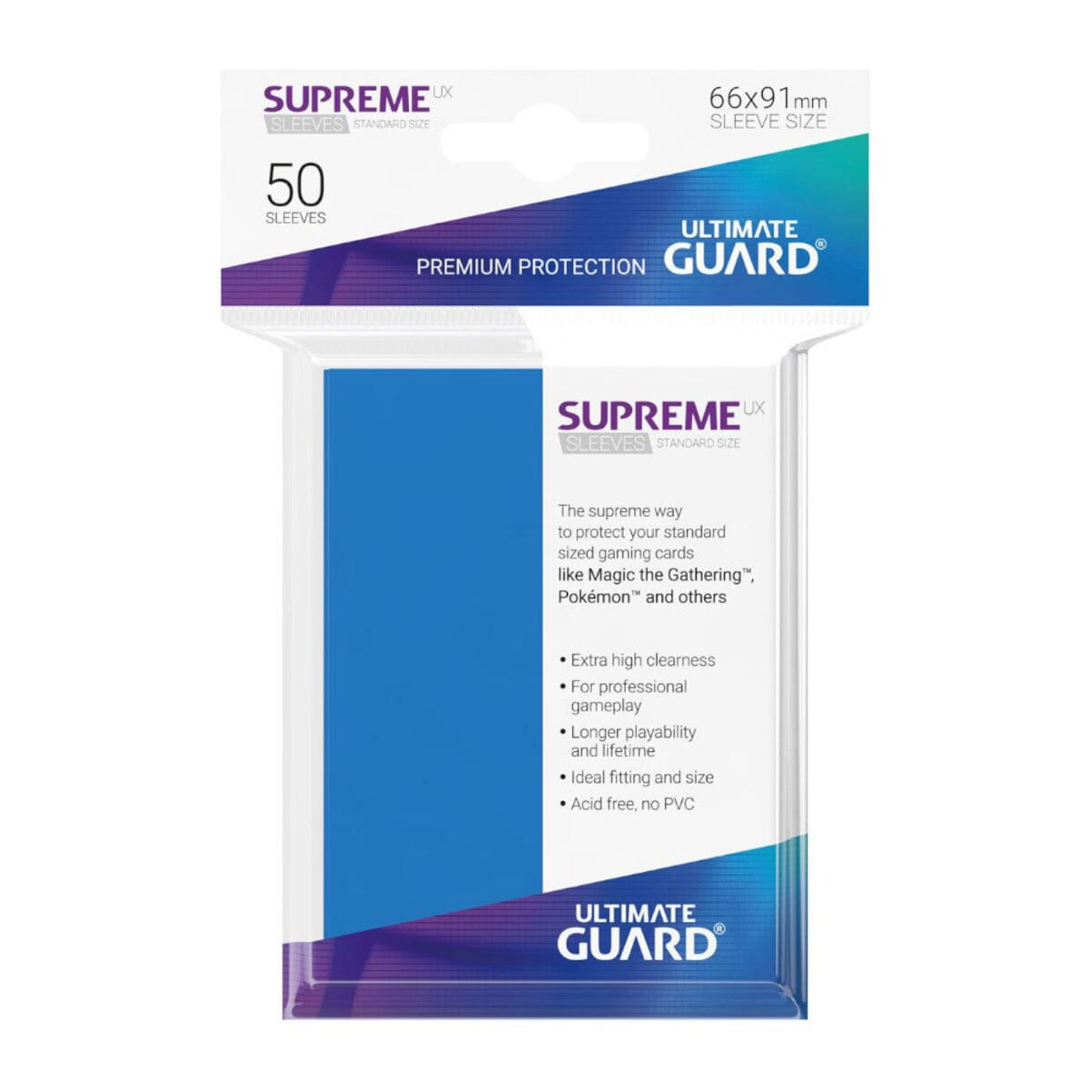 ULTIMATE GUARD Standard Supreme 50 Sleeves Size Sammelkarten UX Stück Multicolor