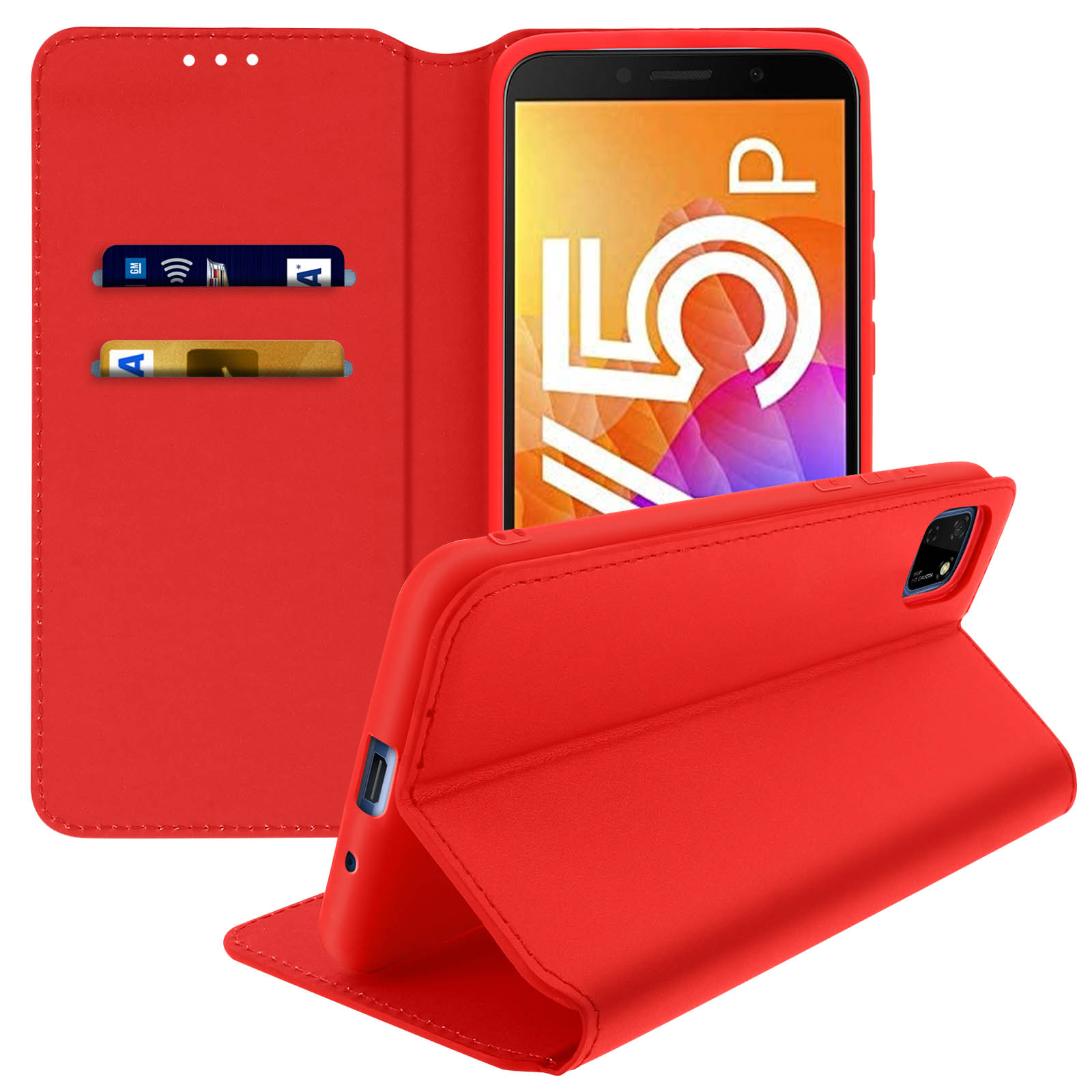 Elec Y5p, Huawei Bookcover, Rot AVIZAR Series, Huawei,