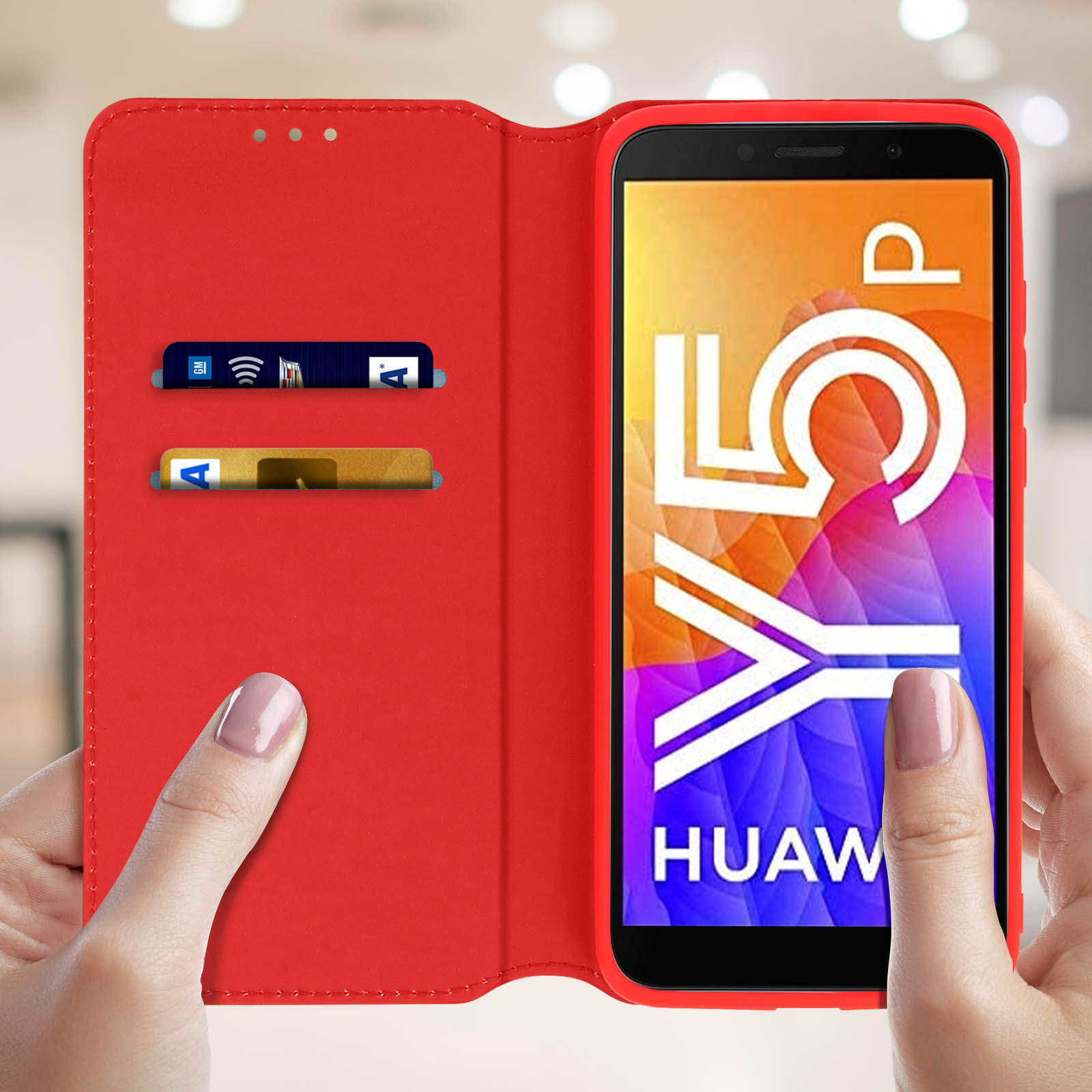AVIZAR Elec Rot Bookcover, Y5p, Series, Huawei, Huawei