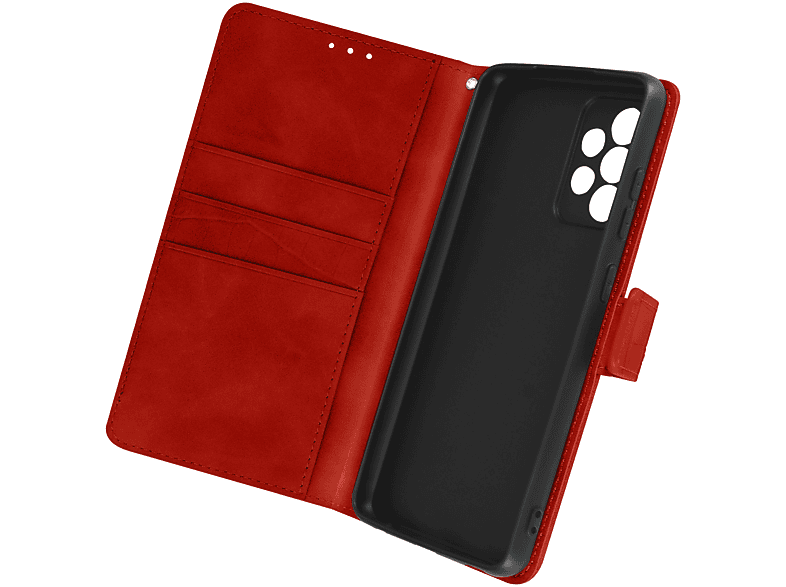 AVIZAR Croco Series, Bookcover, Samsung, Galaxy A72, Rot