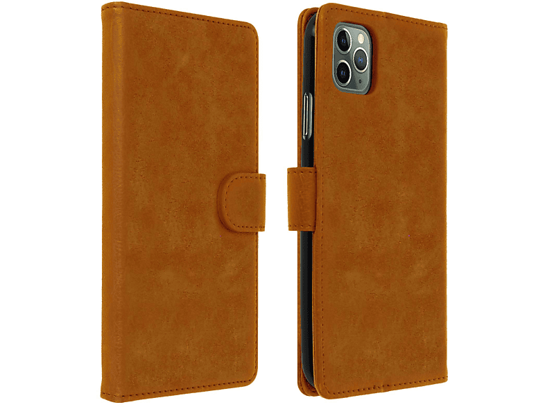 AVIZAR Chester Series, Bookcover, Apple, iPhone 11 Pro, Braun