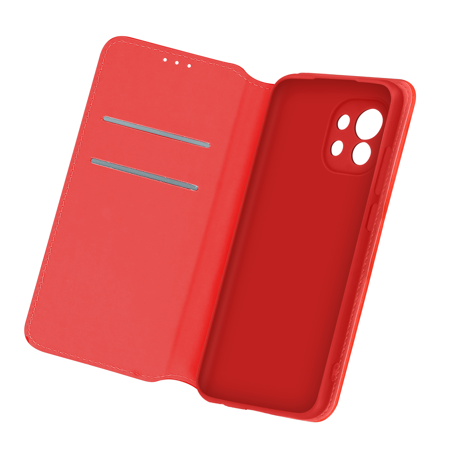 Bookcover, Xiaomi Xiaomi, Elec Series, AVIZAR Mi 11, Rot