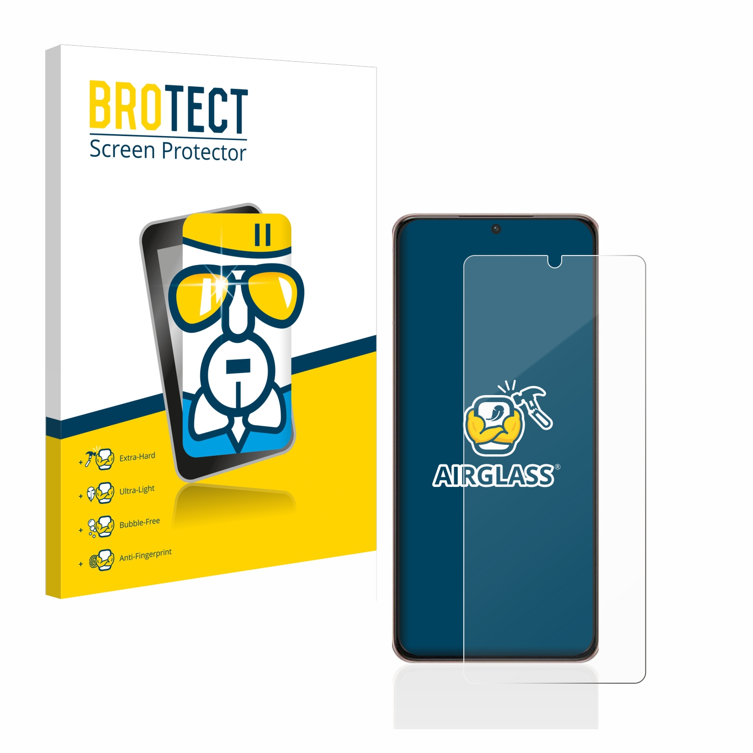 Samsung Airglass BROTECT Ultra S21 klare 5G) Schutzfolie(für Galaxy