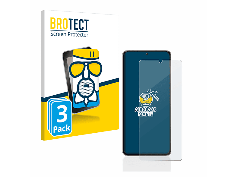 BROTECT 3x Airglass matte Schutzfolie(für Samsung Galaxy S21 Ultra 5G)