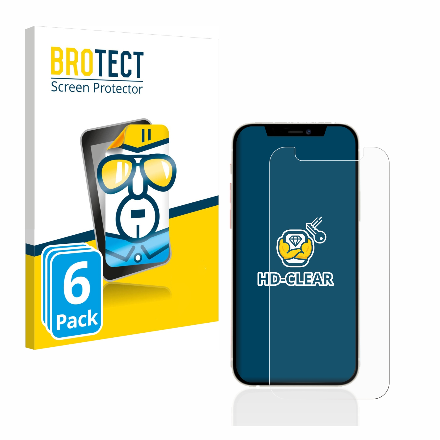 BROTECT 6x klare mini) iPhone Schutzfolie(für Apple 12