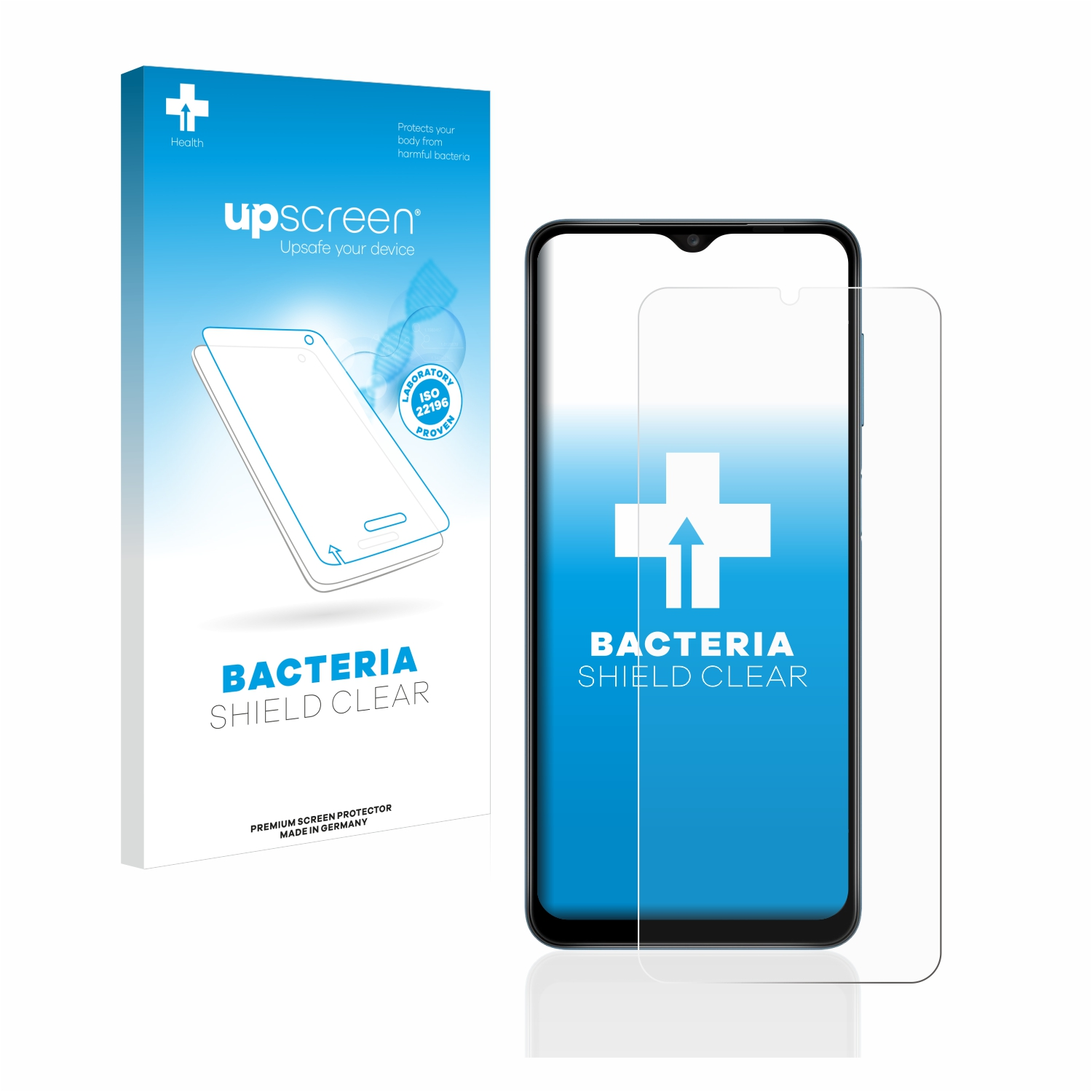 klare UPSCREEN Schutzfolie(für Samsung A12) Galaxy antibakteriell