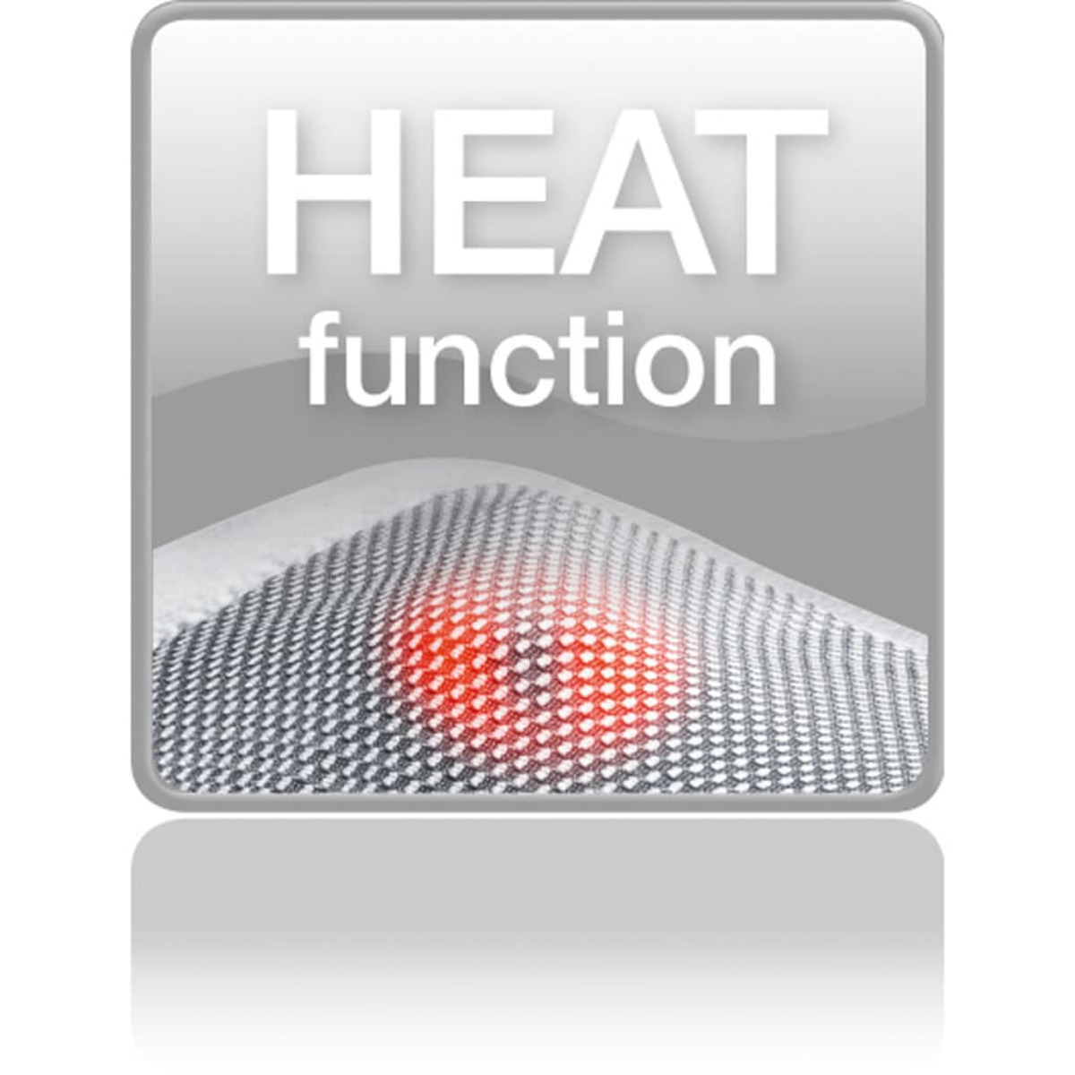 Un quadrato bianco con un grafico e testo della funzione calore.