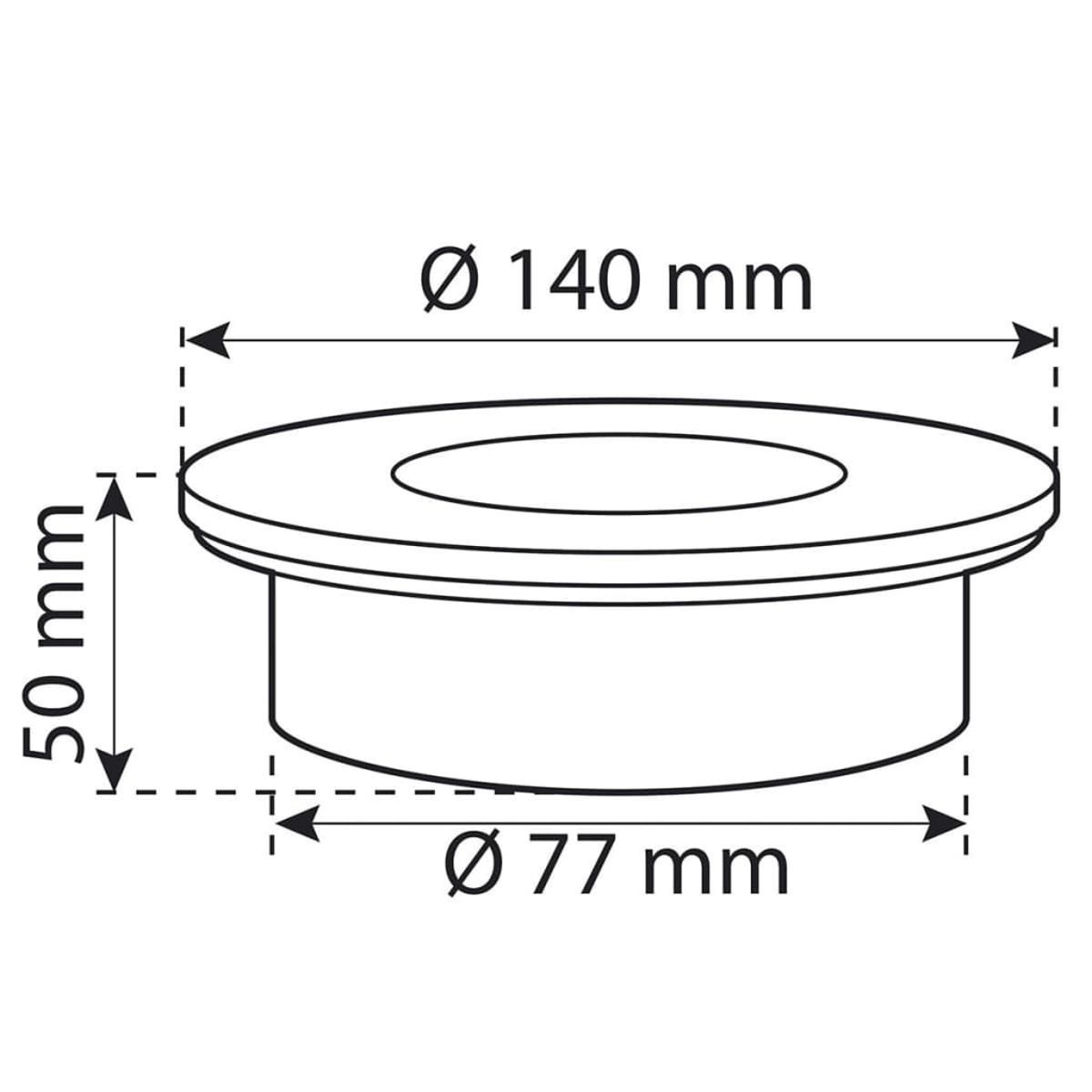 Round Carlo Solarzellenbeleuchtung, Schwarz SMARTWARES Solcellsmarkspot