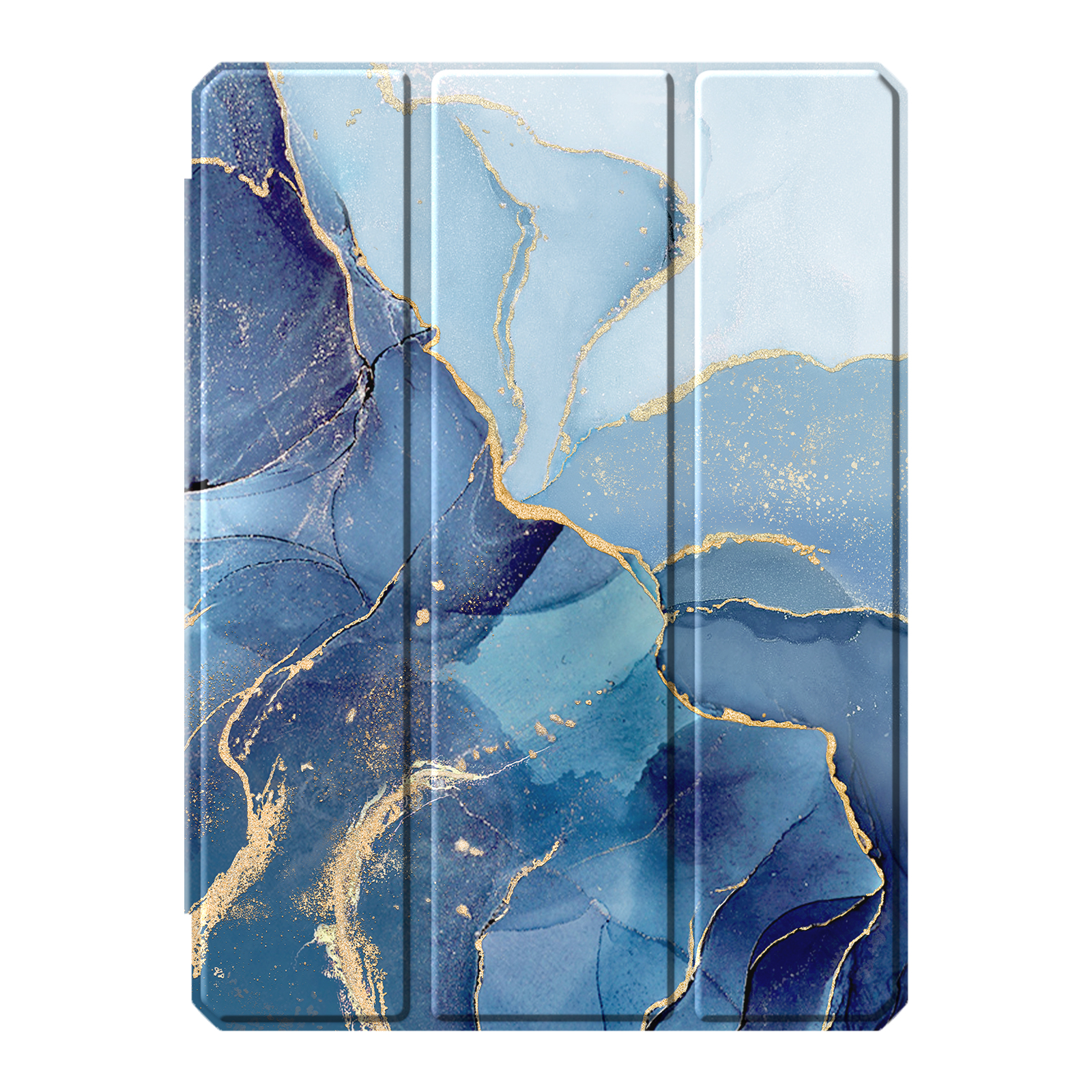 FINTIE Hülle Tablethülle für Marmor Kunstleder, Ozean Apple Bookcover TPU