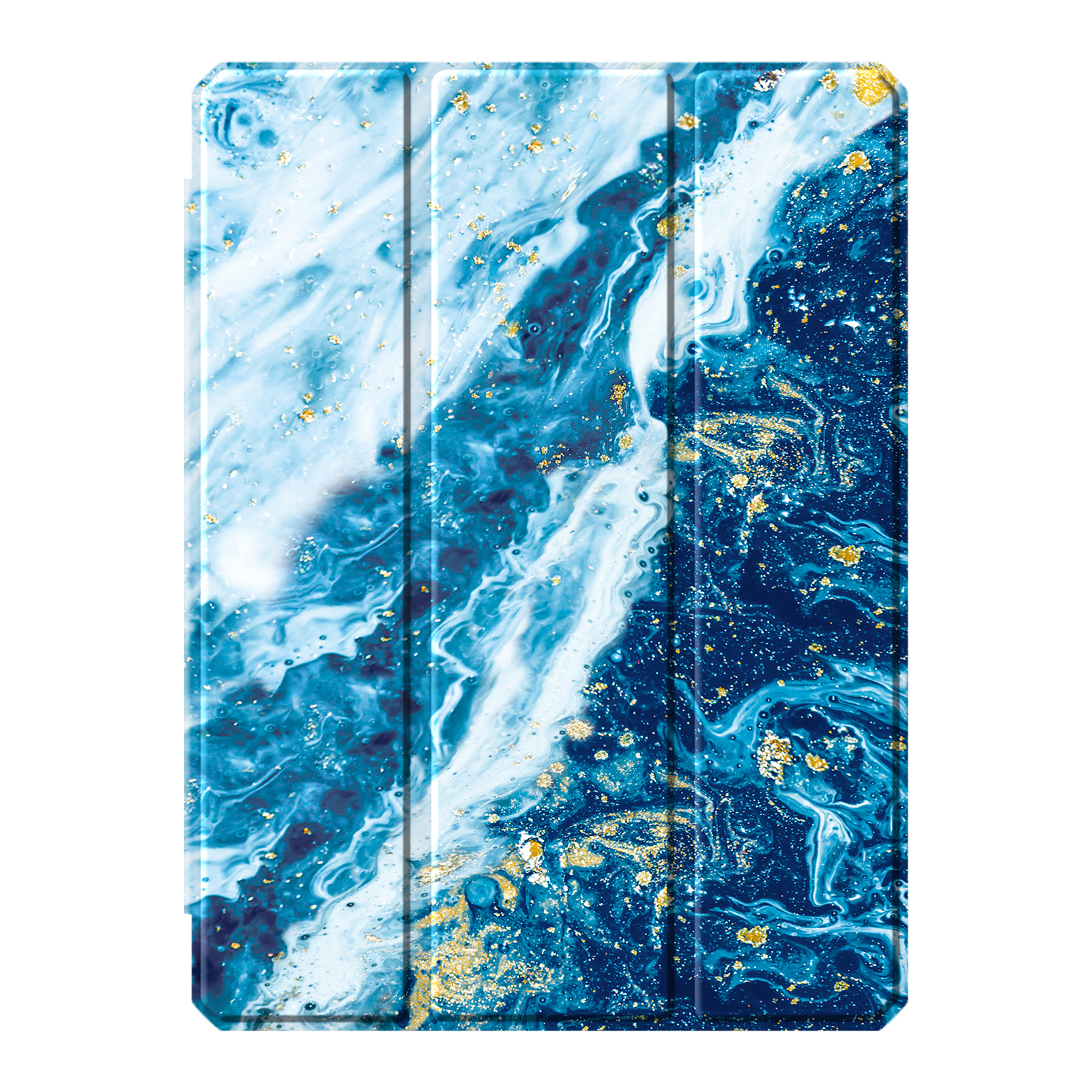 Bookcover TPU, Tablethülle FINTIE Meeresblau Kunstleder, für Hülle Apple