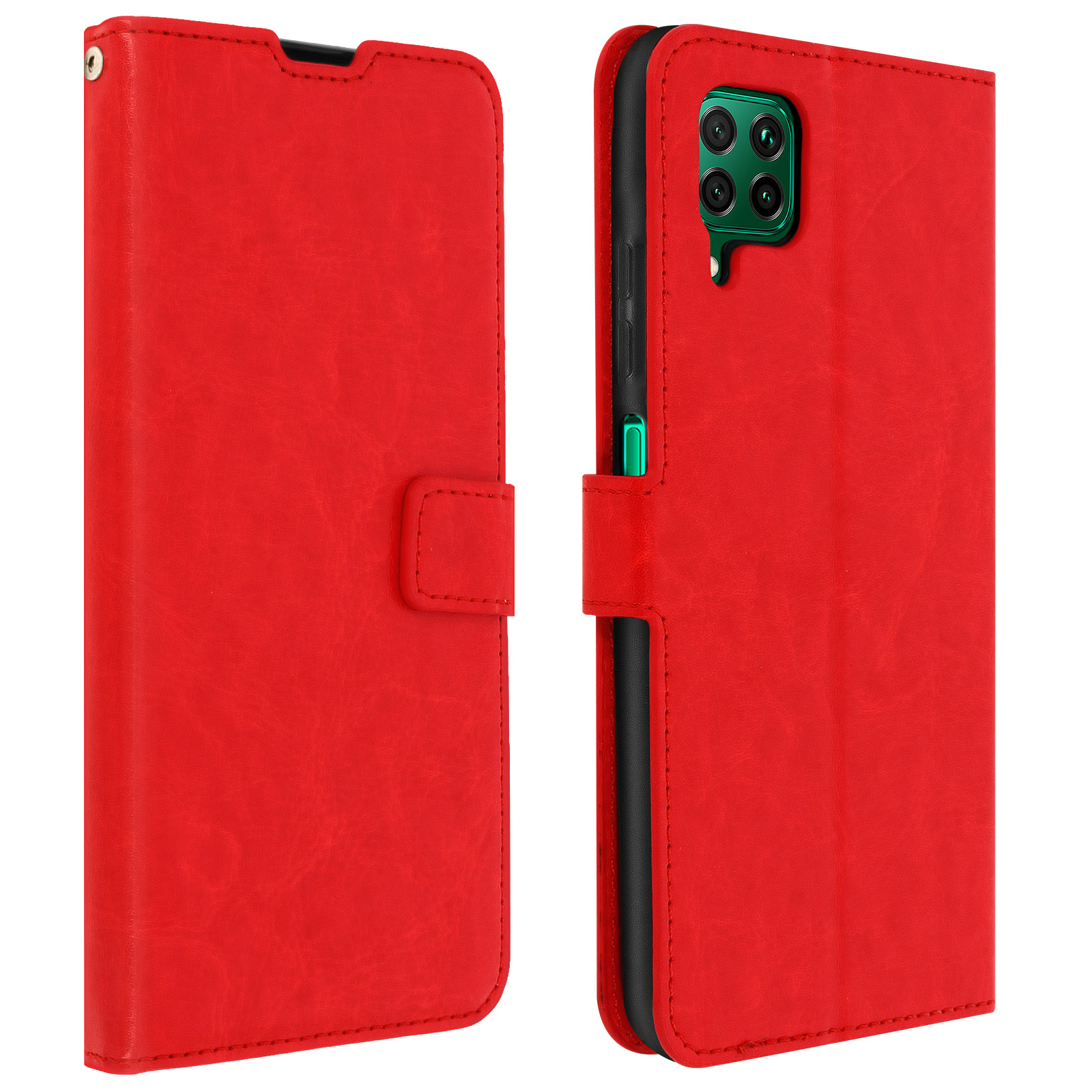 Bookcover, Lite, Huawei, Vintage Rot Series, P40 AVIZAR