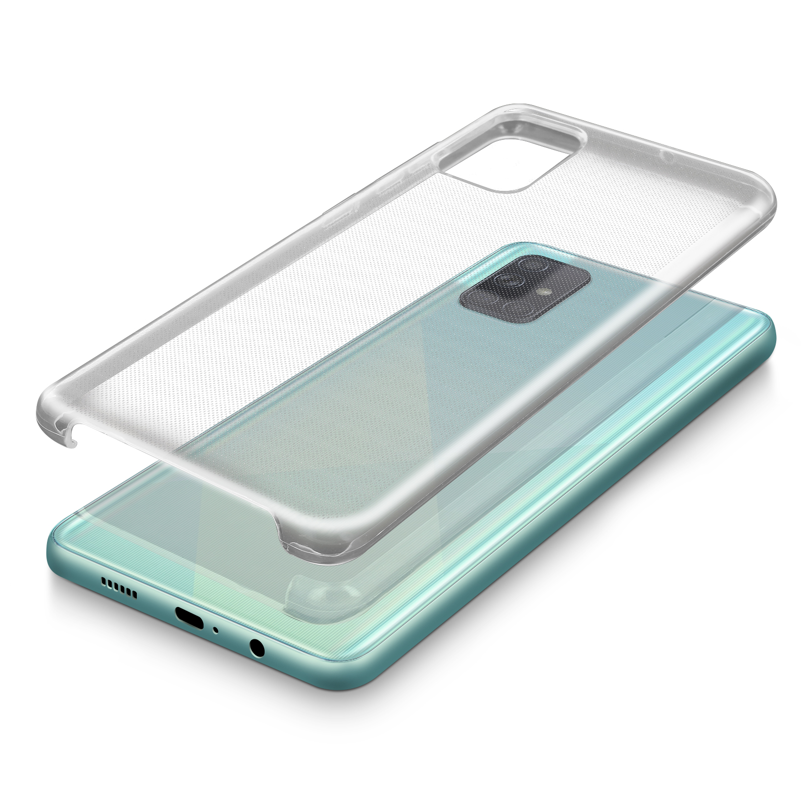 AVIZAR Samsung, Series, Backcover, Transparent A71, Kristal Galaxy