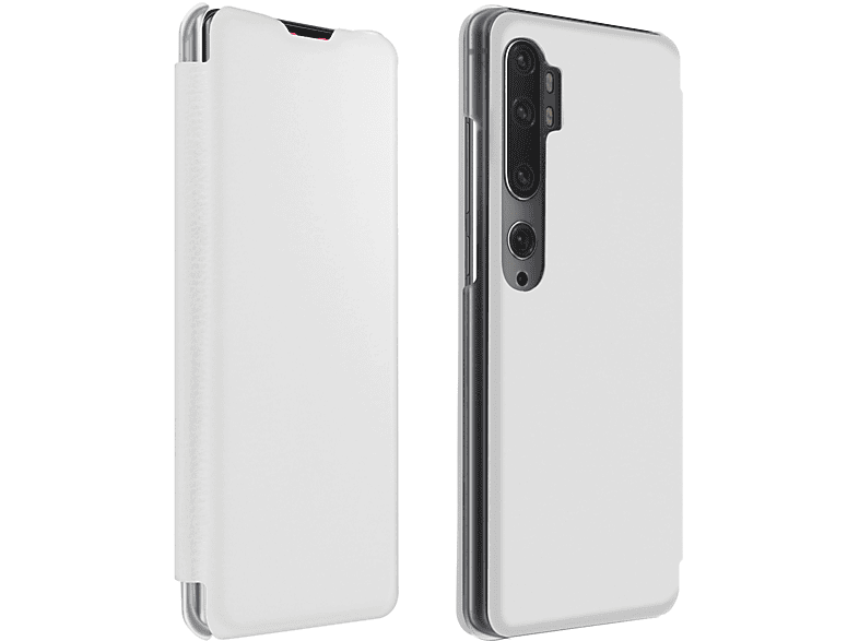 AVIZAR Xiaomi, Mi 10 Note Weiß Bookcover, Flico Lite, Series,
