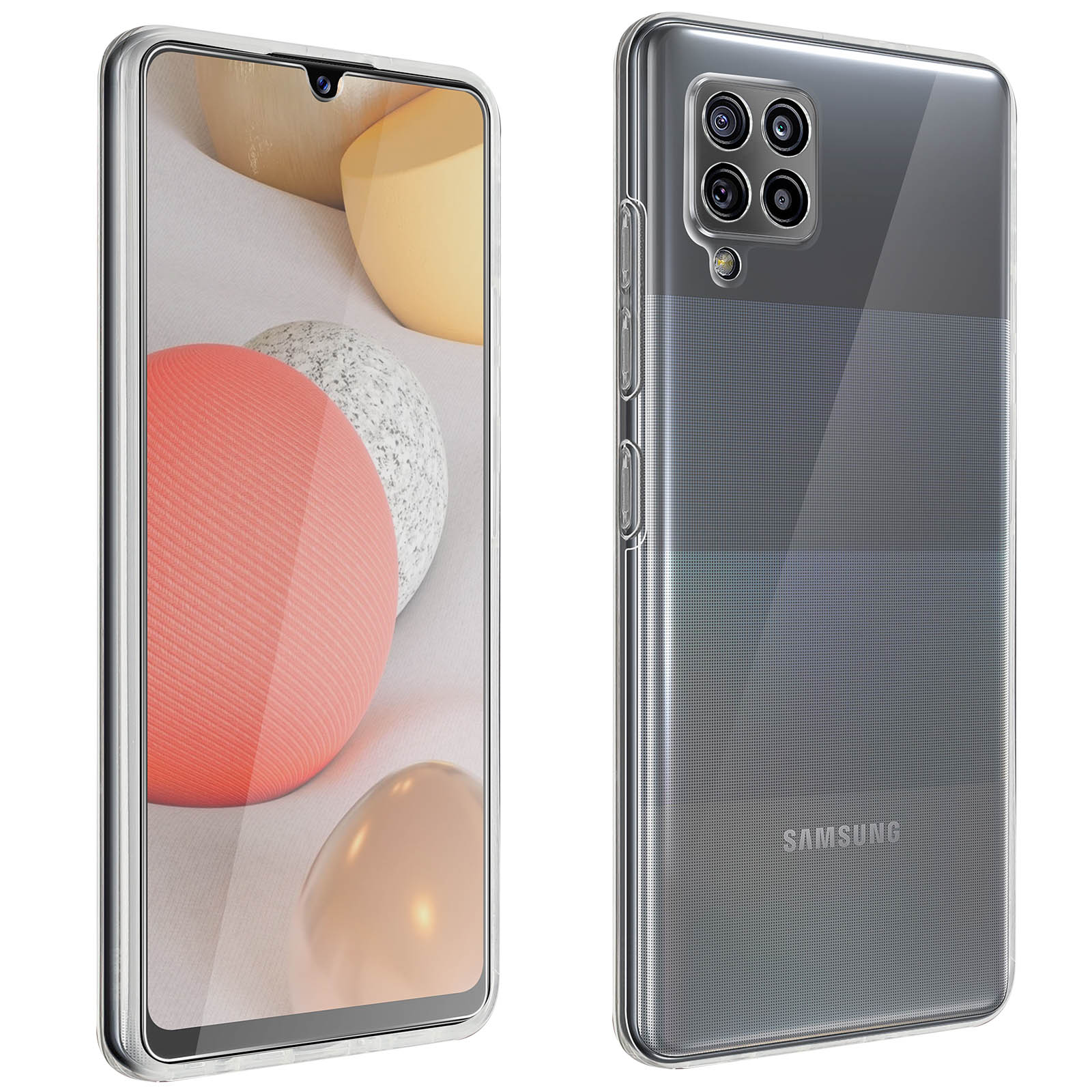 Set Samsung, Galaxy Backcover, Transparent Series, AVIZAR A42,