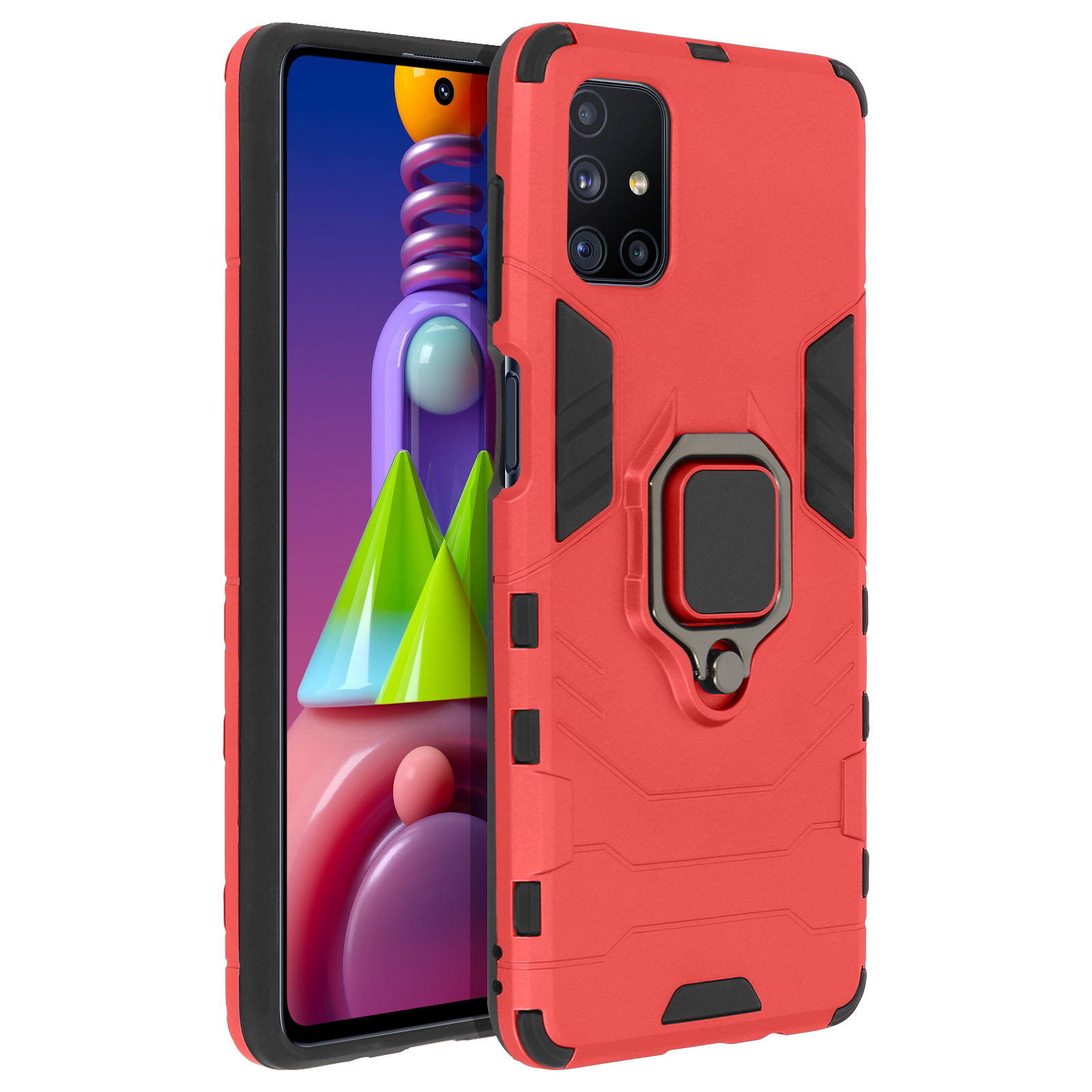 M51, Series, Rot Kibox Galaxy Samsung, Backcover, AVIZAR