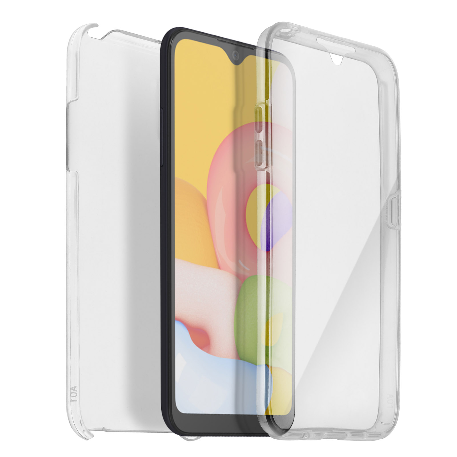 AVIZAR Rundumschutz Transparent Cover, Samsung, A01, Galaxy Full Series